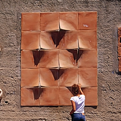 "Muro Incontinente" - Strada Mistretta - S. Lucio - a cura della "Fiumara d'Arte" (1993)